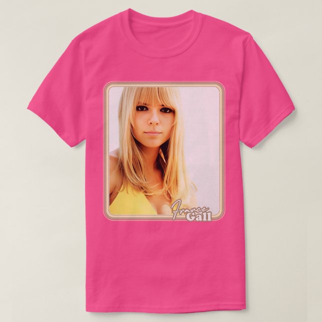 T-shirt France Gall Retro Style Design (Design devant)