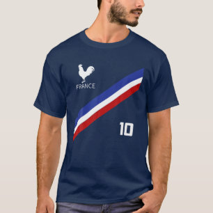 T-shirt France Jersey Number Ten Soccer Club Football fran