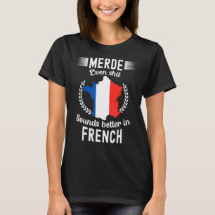 T-shirt France Paris Bonjour Marseille Monaco Eiffe