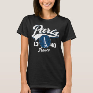 T-shirt France Paris Bonjour Marseille Monaco Eiffe