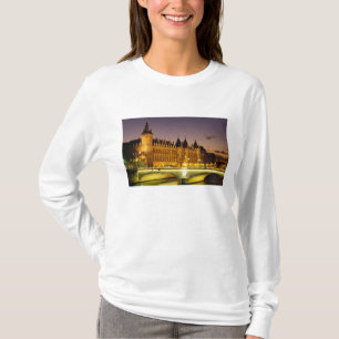 T-shirt France, Paris, Conciergerie et rivière Seine au