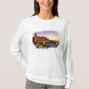 T-shirt France, Paris, Seine et Conciergerie à