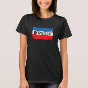 T-shirt France Roots Français Né Bonjour