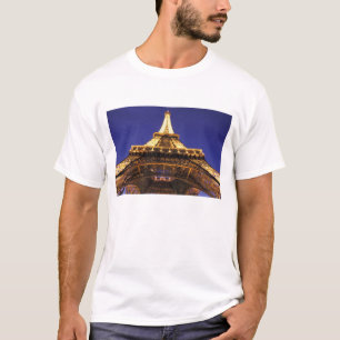 T-shirt FRANCE, Tour Eiffel de Paris, vue du soir