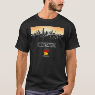 T-shirt francfort Allemagne Skyline Vacances Souvenir vill