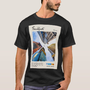 T-shirt Francfort Vintage Watercolor Travel