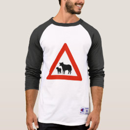 T-shirt Franchissement des moutons, signalisation routière
