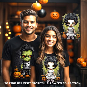 T-shirt Frankenstein et ses couples mariés