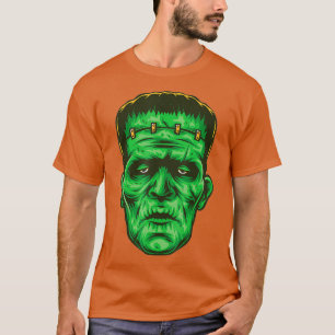 T-shirt Frankenstein visage zombie cadeau pour costume amo