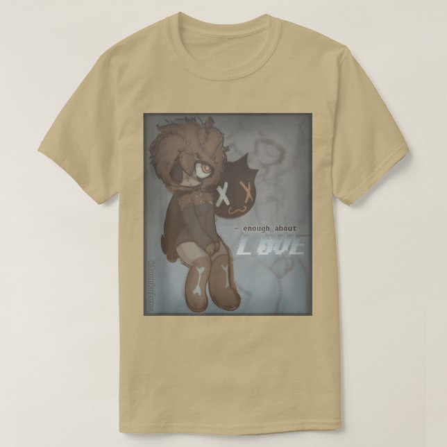T-shirt Frankie Furry Rouge Panda Fée Grunge esthétique (Design devant)