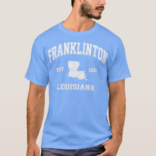 T-shirt Franklinton Louisiana LA Etat vintage Athletic st