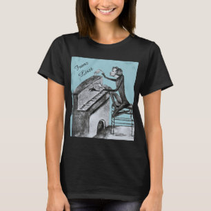 T-shirt Franz Liszt Croquis unique par Maurice Sand 1837