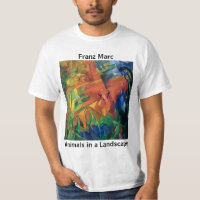 Franz Marc Animaux dans un paysage blanc