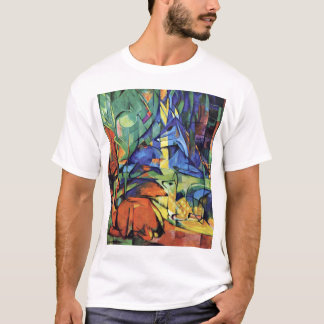 T-shirt Franz Marc - cerf commun dans la forêt (ii)