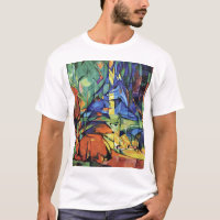 Franz Marc - cerf commun dans la forêt (ii)