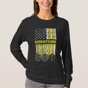 T-shirt Frapeau américain 911 Police de l'expéditeur