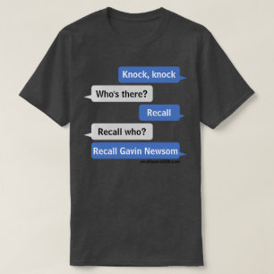 T-shirt Frappe, frappe Rappelle-toi Gavin Newsom