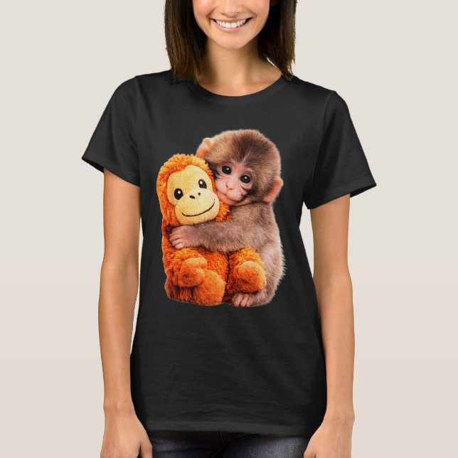T-shirt Frapper bébé singe  (Devant)