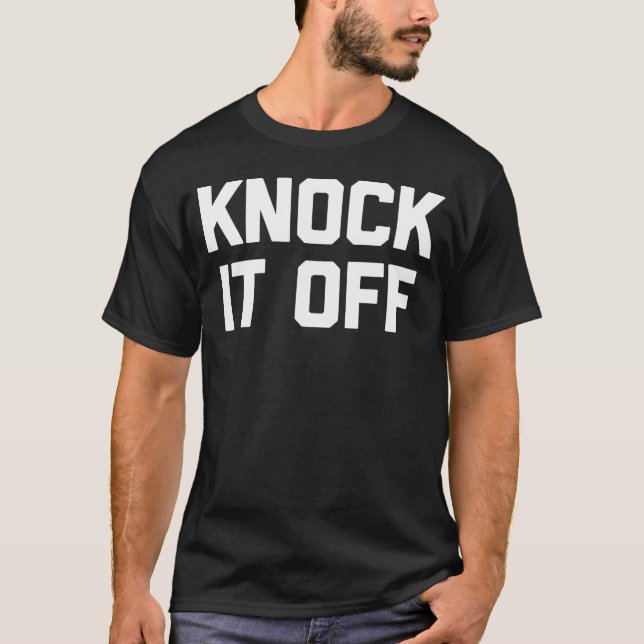 T-shirt Frappez-Le De Drôle Dit Sarcastique Humour Cool (Devant)