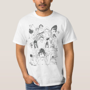 T-shirt "Frappez-le" pièce en t de peinture murale de