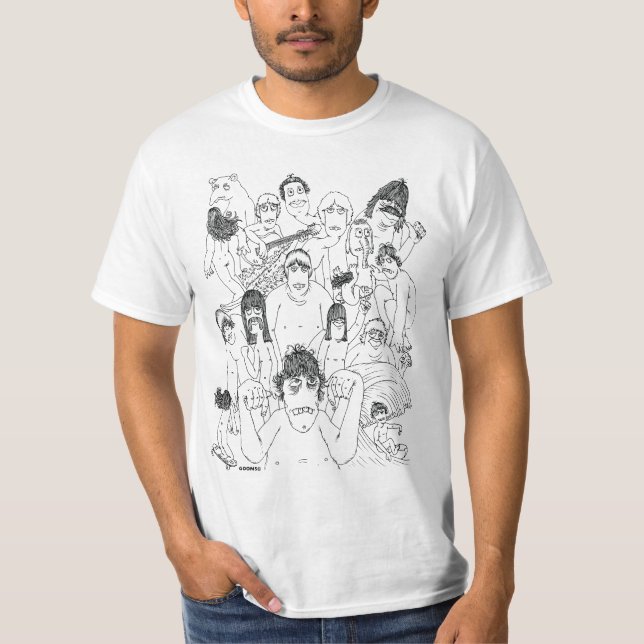 T-shirt "Frappez-le" pièce en t de peinture murale de (Devant)