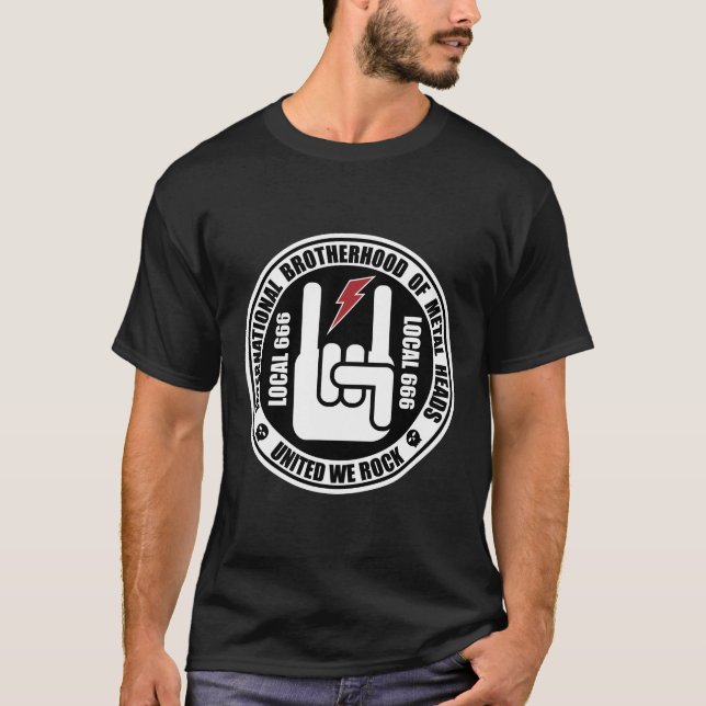 T-shirt Fraternité internationale des têtes de métaux Loca (Devant)