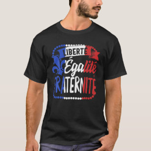 T-shirt Fraternité pour l'égalité de liberté Fête du Basti