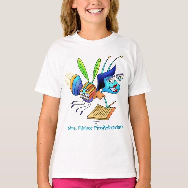 T - Shirt - Frau Flicker Fireflekybrarian (Vorderseite)
