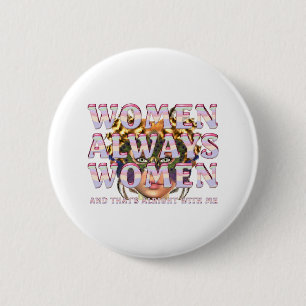 T-SHIRT Frauenförderung Button