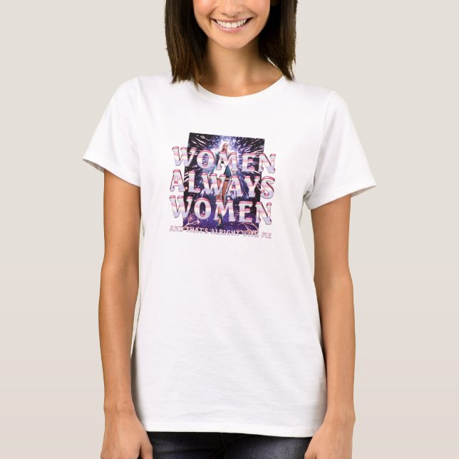 T-SHIRT Frauenförderung Frauen T - Shirt (Vorderseite)