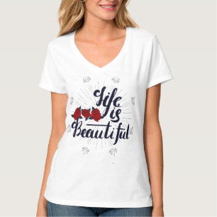T-Shirt Frauenleben ist schön T-Shirt