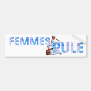 T-SHIRT-Frauenregelung Autoaufkleber