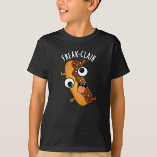 T-shirt Freak-clair Funny Eclair Pun Dark BG