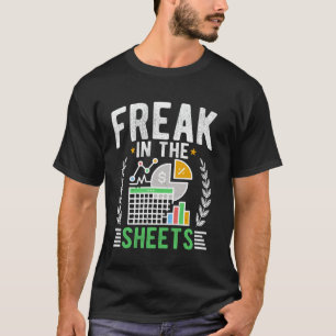 T-shirt Freak Dans Les Feuilles Drôle Comptable CPA