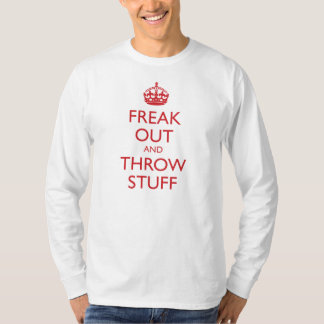 T-shirt Freak et jetez la substance (le rouge classique)