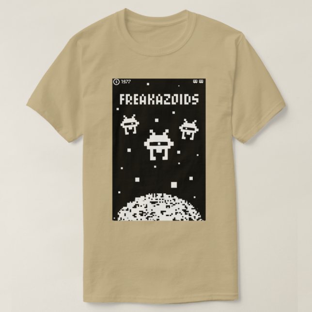 T-shirt FREAKAZOIDS Arcade jeu (Design devant)