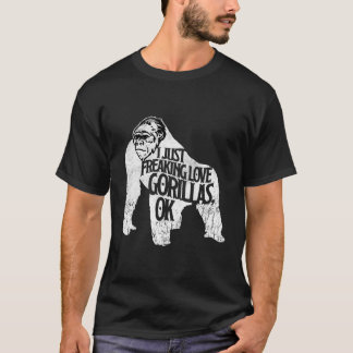 T-shirt Freaking Lote Gorillas Crewneck Monkey Zoo