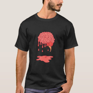 T-shirt Freaky Déplaisant Fondre Cerveau Anatomie Effrayan