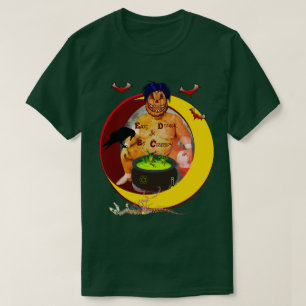 T-shirt Freaky Homme Citrouille Halloween Green Uni-sexe T