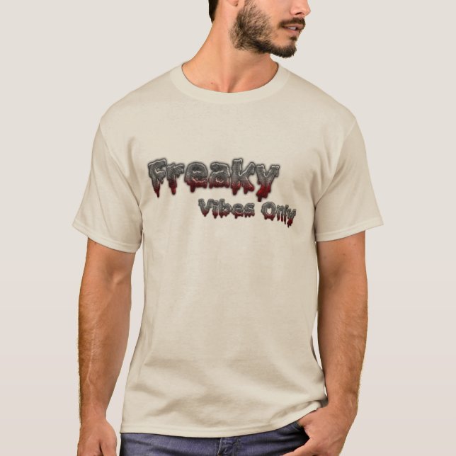 T-shirt "Freaky Vibes Only"-dgn3 by Maaya Prints, Men's (Devant)