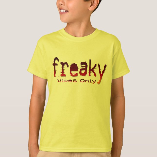 T-shirt "Freaky Vibes Only"-dgn5 by Maaya Prints, Kids' (Devant)