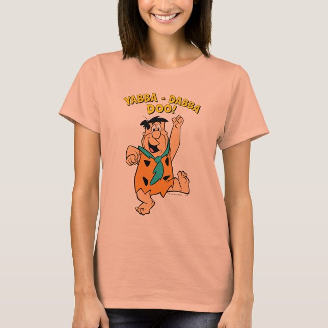 T-shirt Fred Flintstone Yabba-Dabba Doo ! (Devant)