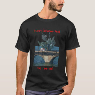 T-shirt Fred Tree Joyeux Noël Floride Keys 7 miles