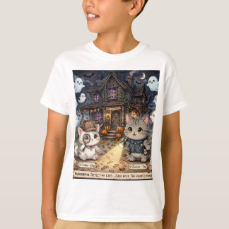 T-shirt Freda et Junior, chats détectives, mystère d'Hallo