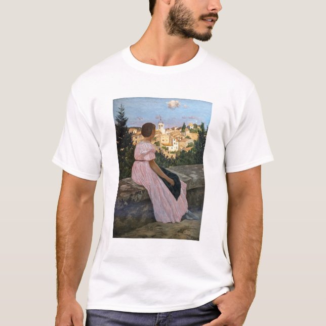 T-shirt Frederic Bazille - La robe rose (Devant)