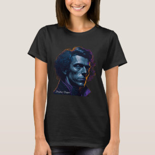 T-shirt Frederic Chopin Portrait Pianiste Compositeur Illu