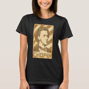 T-shirt Frederic Chopin Poster Vintage Torn