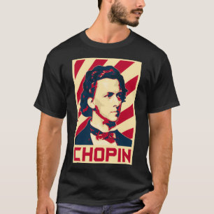 T-shirt Frederic Chopin Propagande Rétro Musique Classiqu