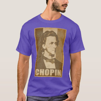 T-shirt Frédéric Chopin Rétro Propagande Musique Classique