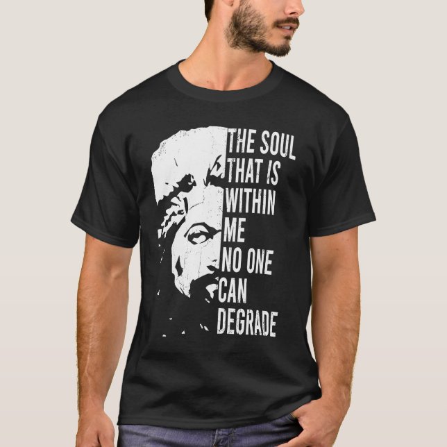 T-shirt Frédéric Douglass Citation Vêtements, Histoire Noi (Devant)